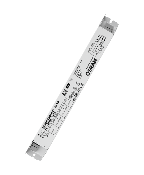 OSRAM QT-FIT8 1X18 Electronic Ballast, Single Lamp LED Driver with High Efficiency, Suitable for 18W Fluorescent Tubes, Stable Current with Long-lasting Performance